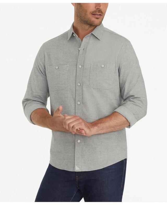 UNTUCKit Mens Regular Fit Hemsworth Flannel Button Up Shirt Product Image