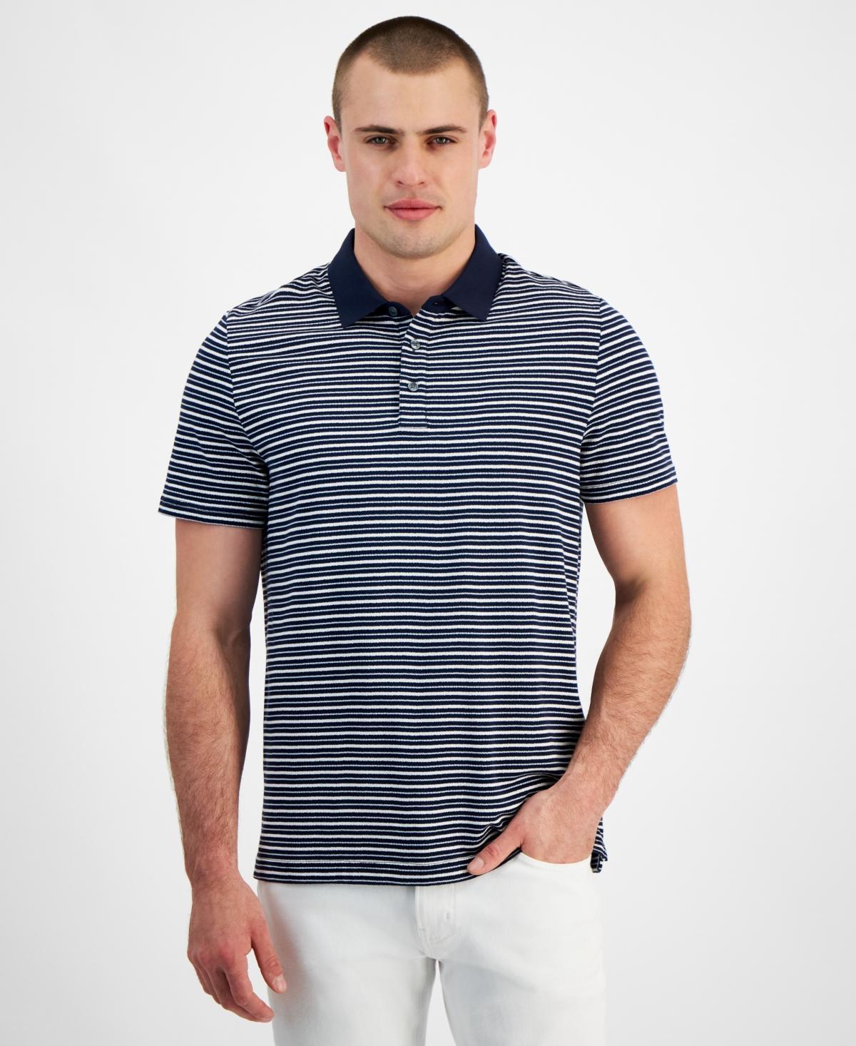 Michael Kors Mens Modern-Fit Stripe Polo Product Image