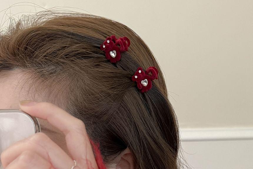 CZ Bear Hair Clip Product Image