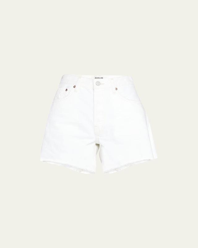 AGOLDE Parker Long Short in White Product Image