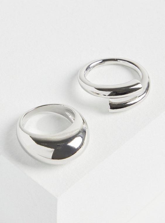 Curve Statement Ring Set Product Image