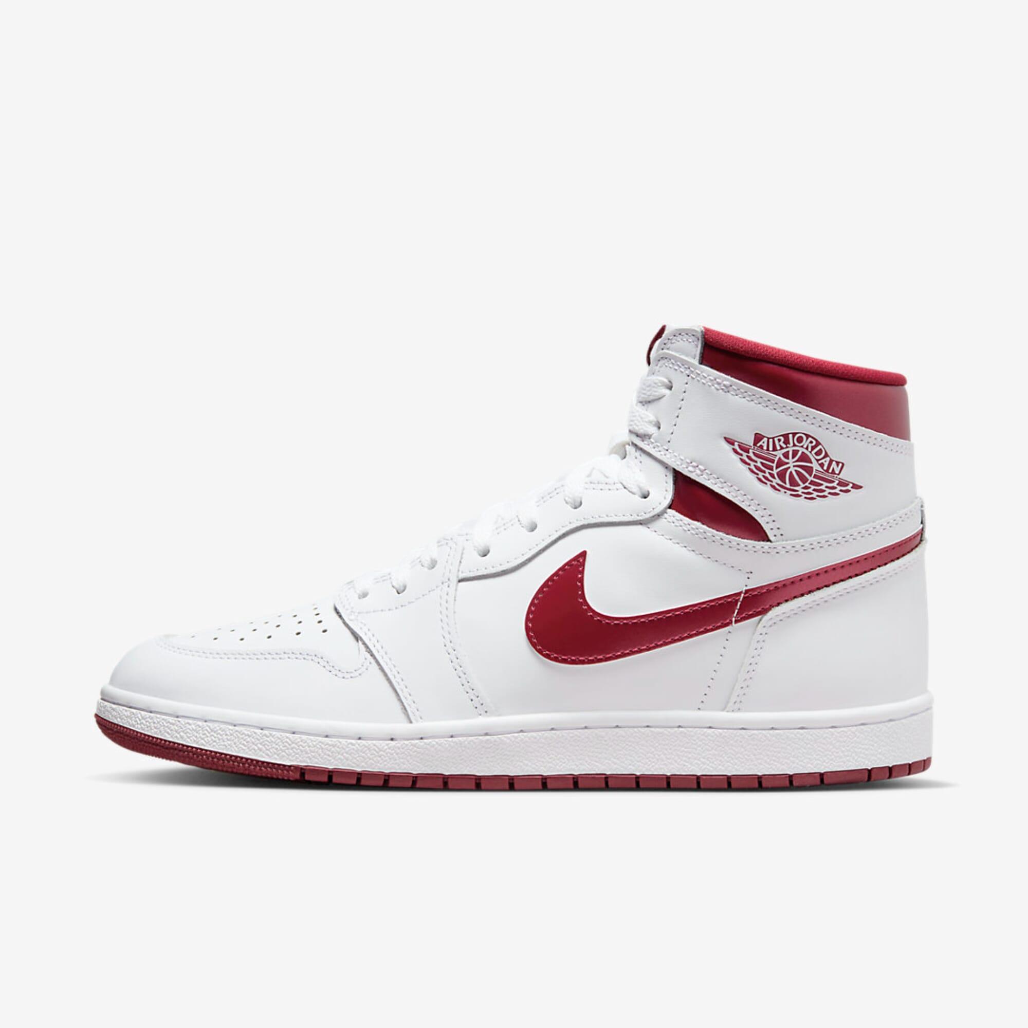 Air Jordan 1 Hi '85 White/team Red-white Bq4422-161 Men's Product Image