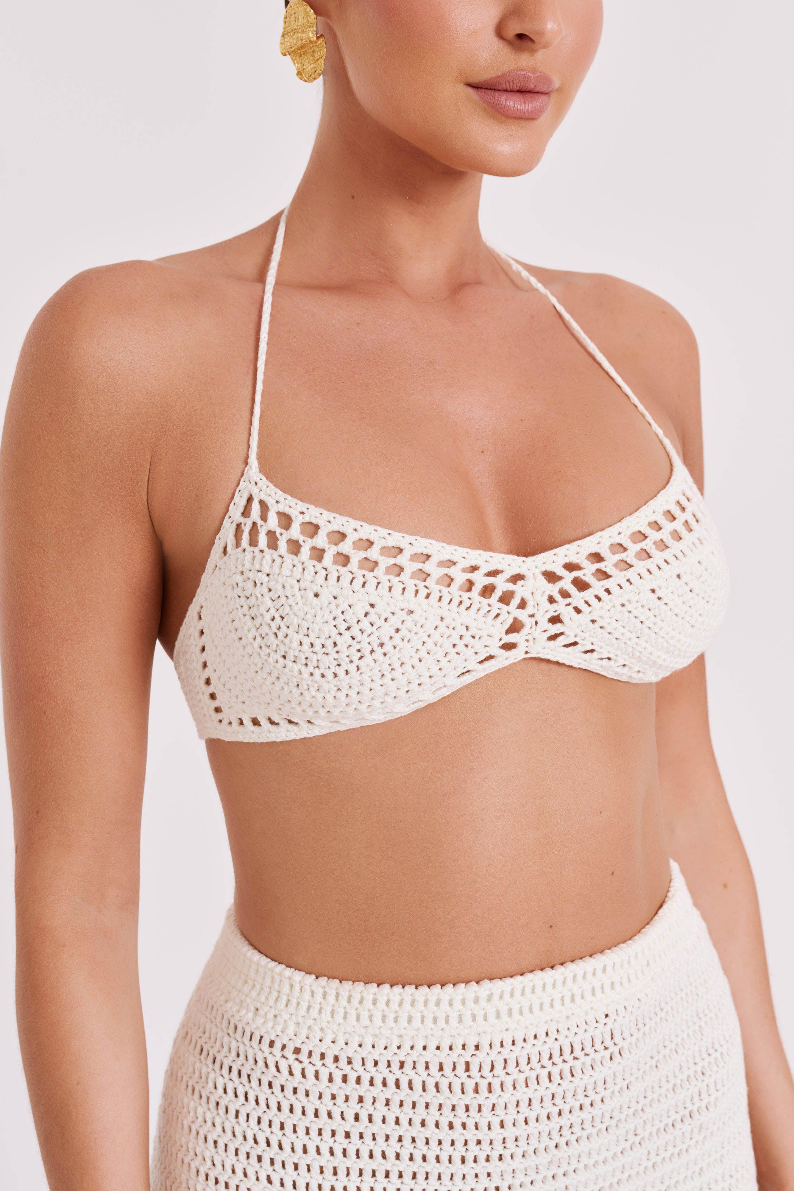 Paris Crochet Bralette - Ivory Product Image