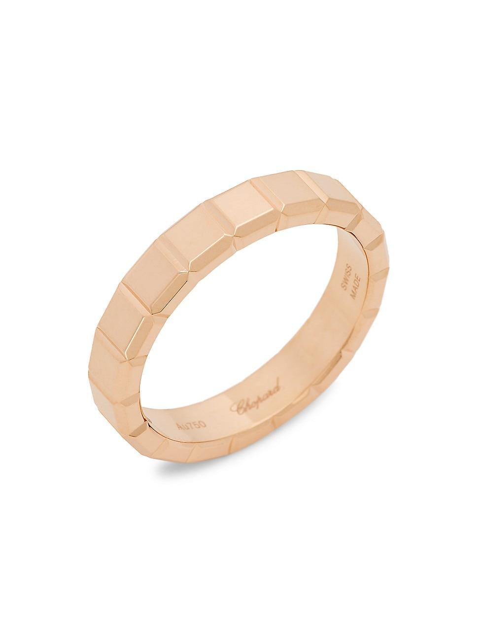 Womens Ice Cube 18K Rose Gold Ring Product Image