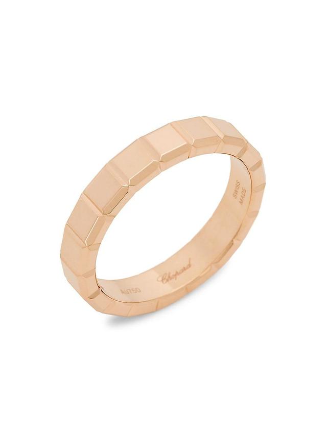 Womens Ice Cube 18K Rose Gold Ring Product Image