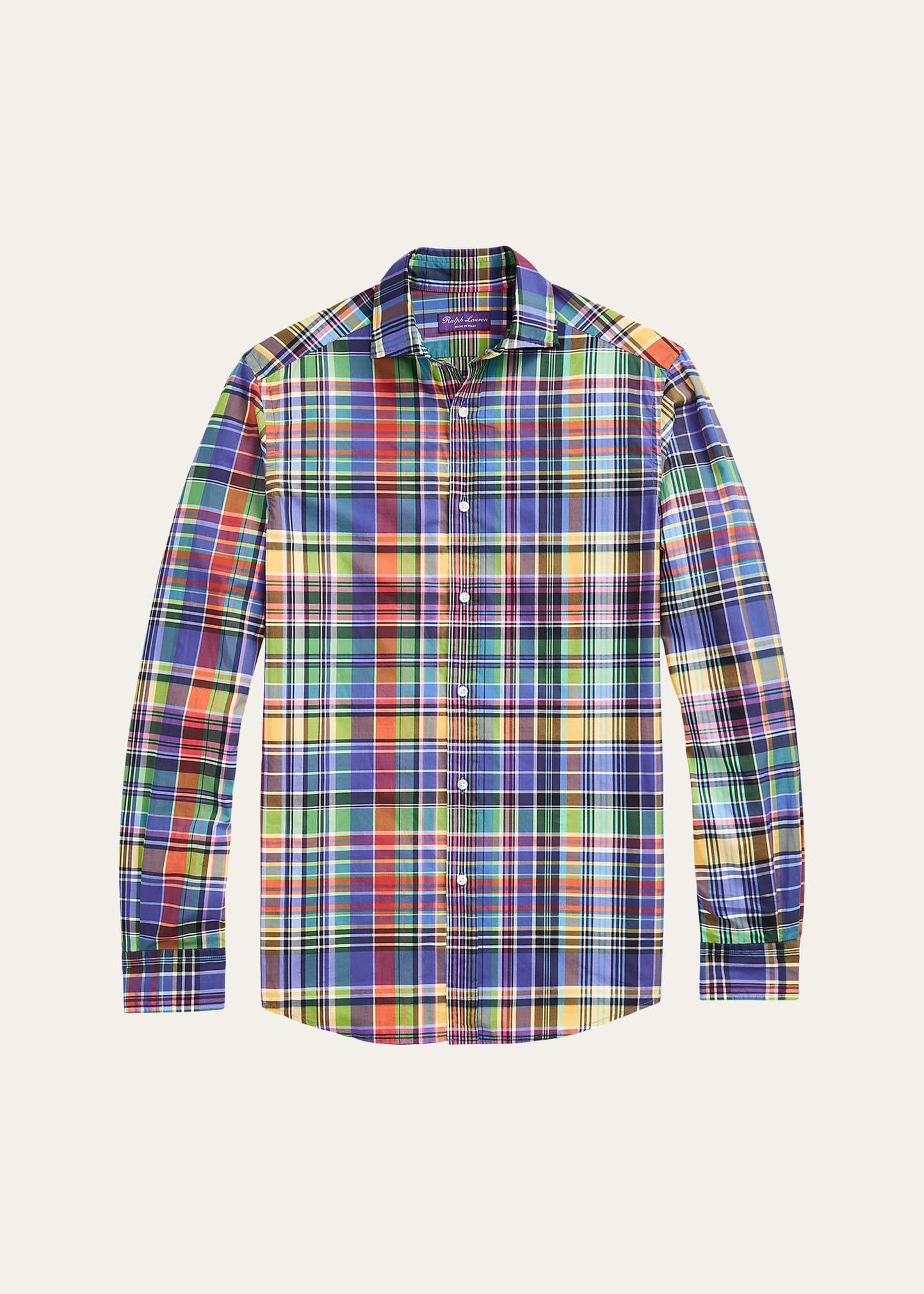 Mens Aston Plaid Cotton Shirt Product Image