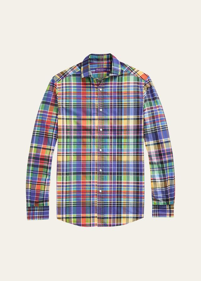 Mens Aston Plaid Cotton Shirt Product Image