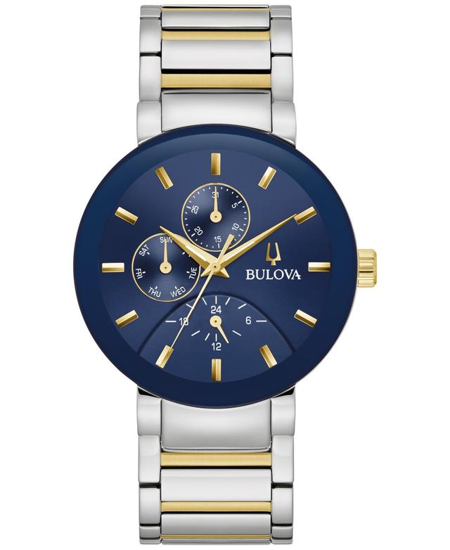 Men's Bulova Classic Blue Dial Watch in Two-Tone Stainless Steel (Model 98C148) Product Image