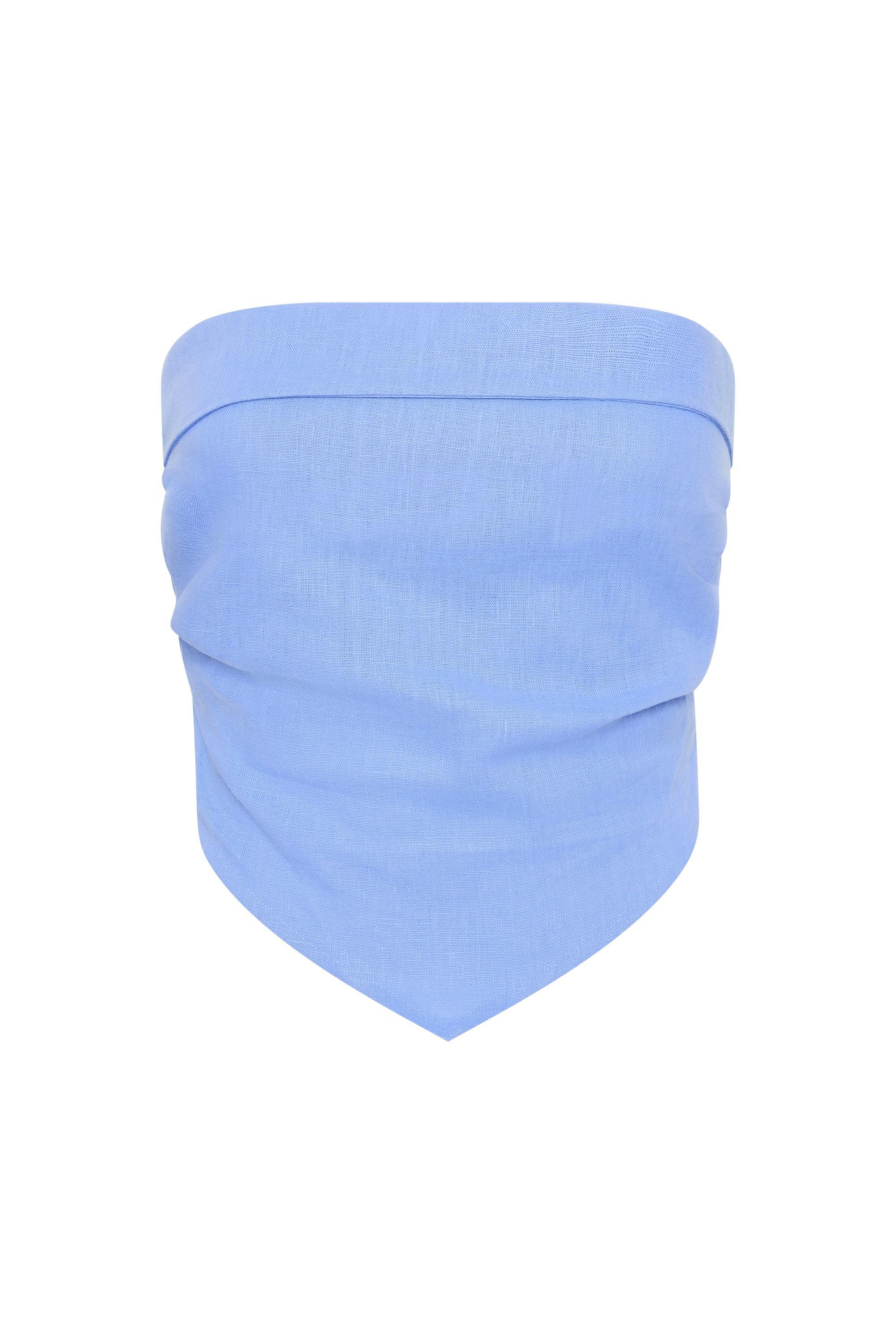 Antibes Strapless Top Mid Blue Product Image