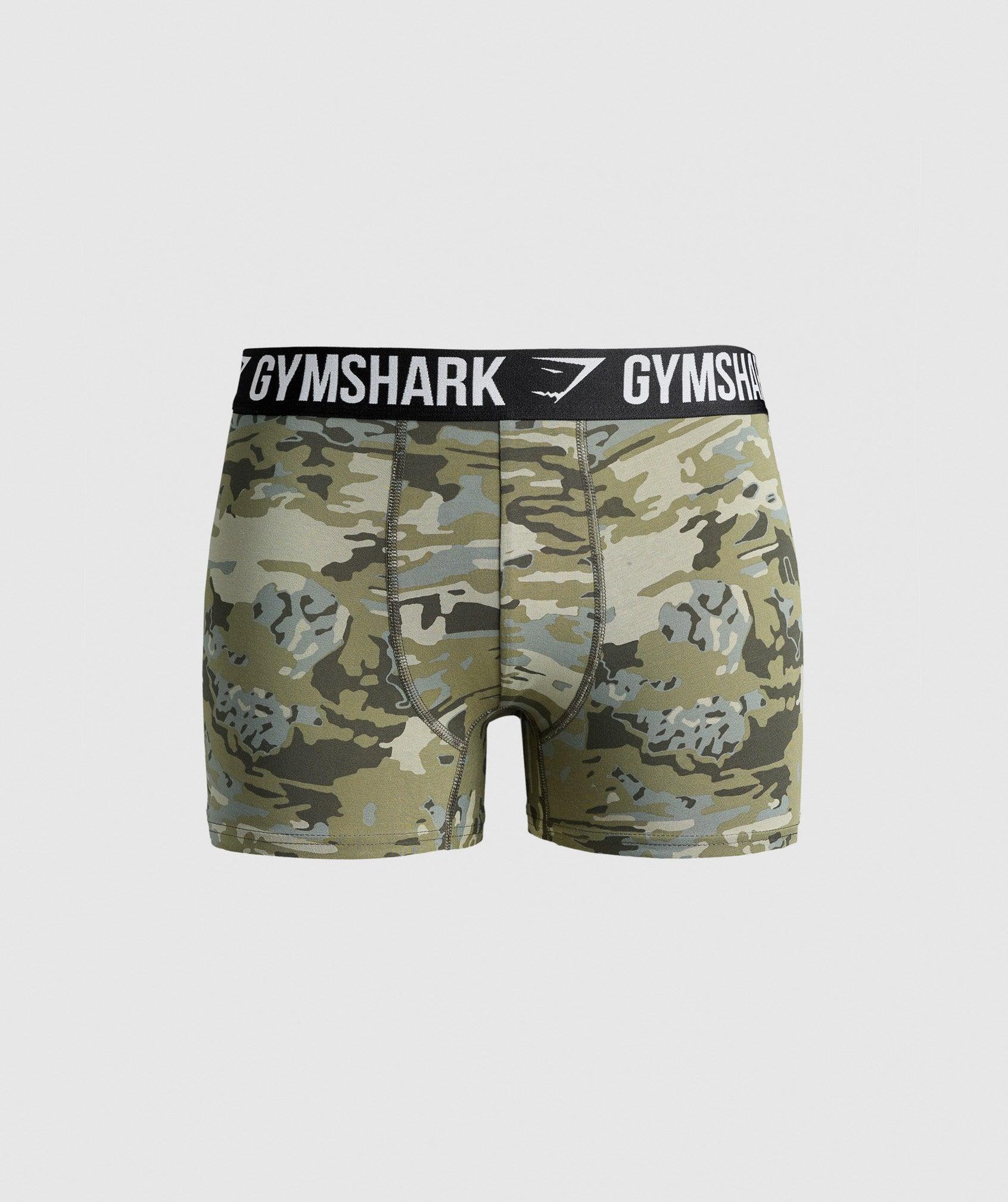 Gymshark Boxer Brief - Chalk Green Male Product Image