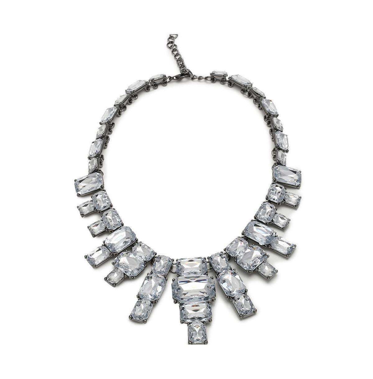 Sohi Womens Crystal Statement Necklace Product Image