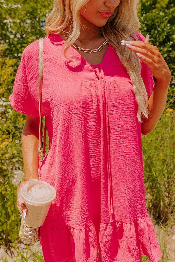 Malibu Villa Shift Dress in Pink Product Image