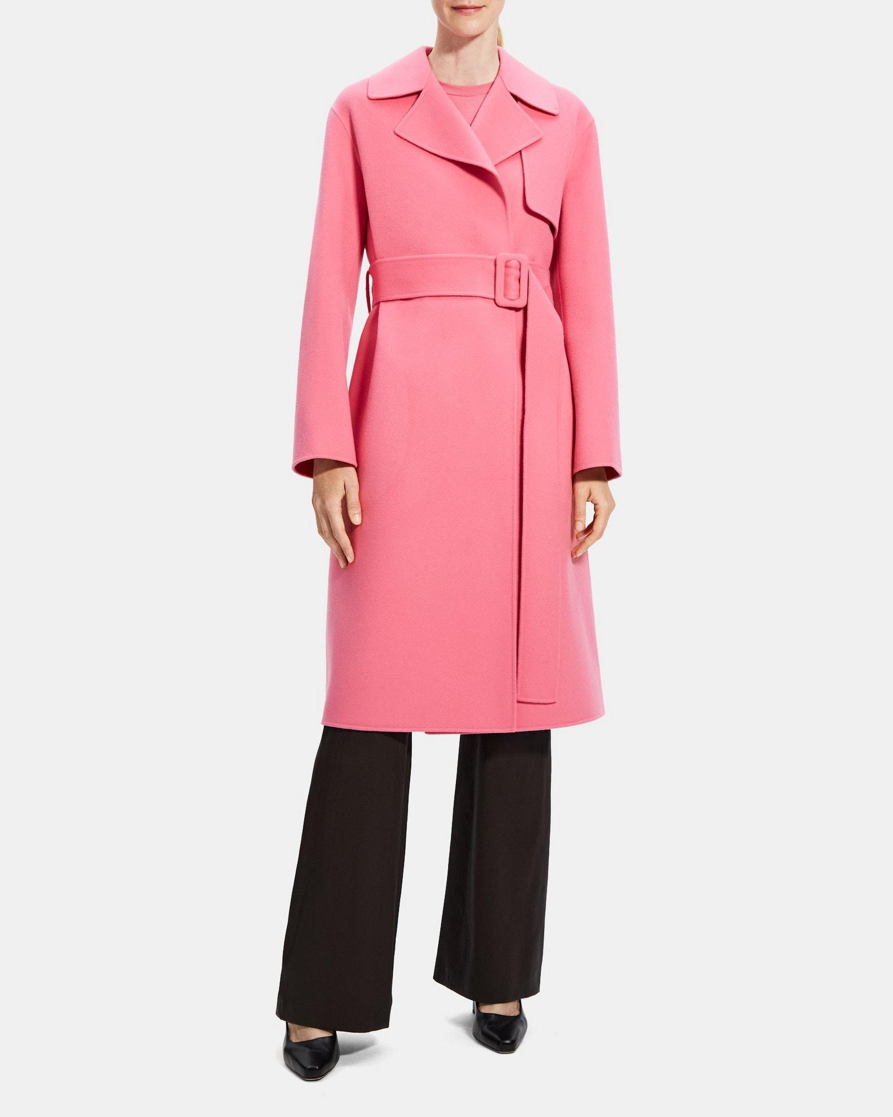 Wrap Trench Coat in Double-Face Wool-Cashmere Product Image