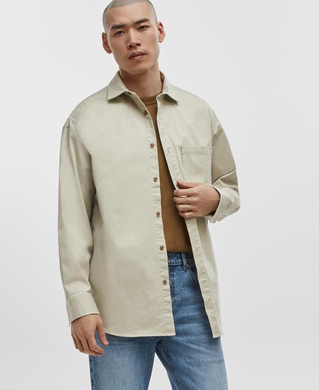 Mode of One Mens Relaxed-Fit Button-Down Twill Shirt, Created for Macys Product Image