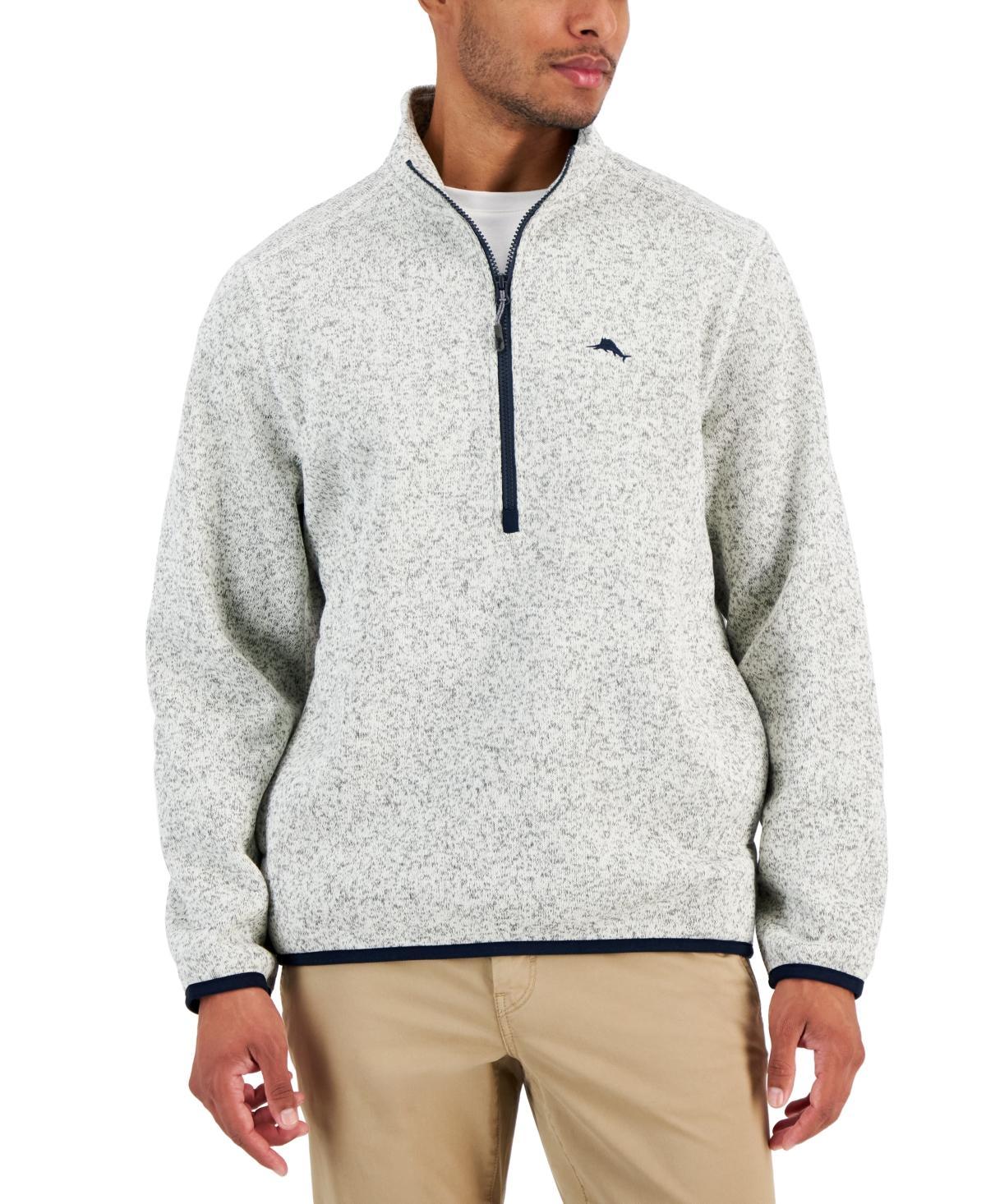 Tommy Bahama Mens Shoal Bay Quarter-Zip Mock-Neck Fleece Sweater Product Image