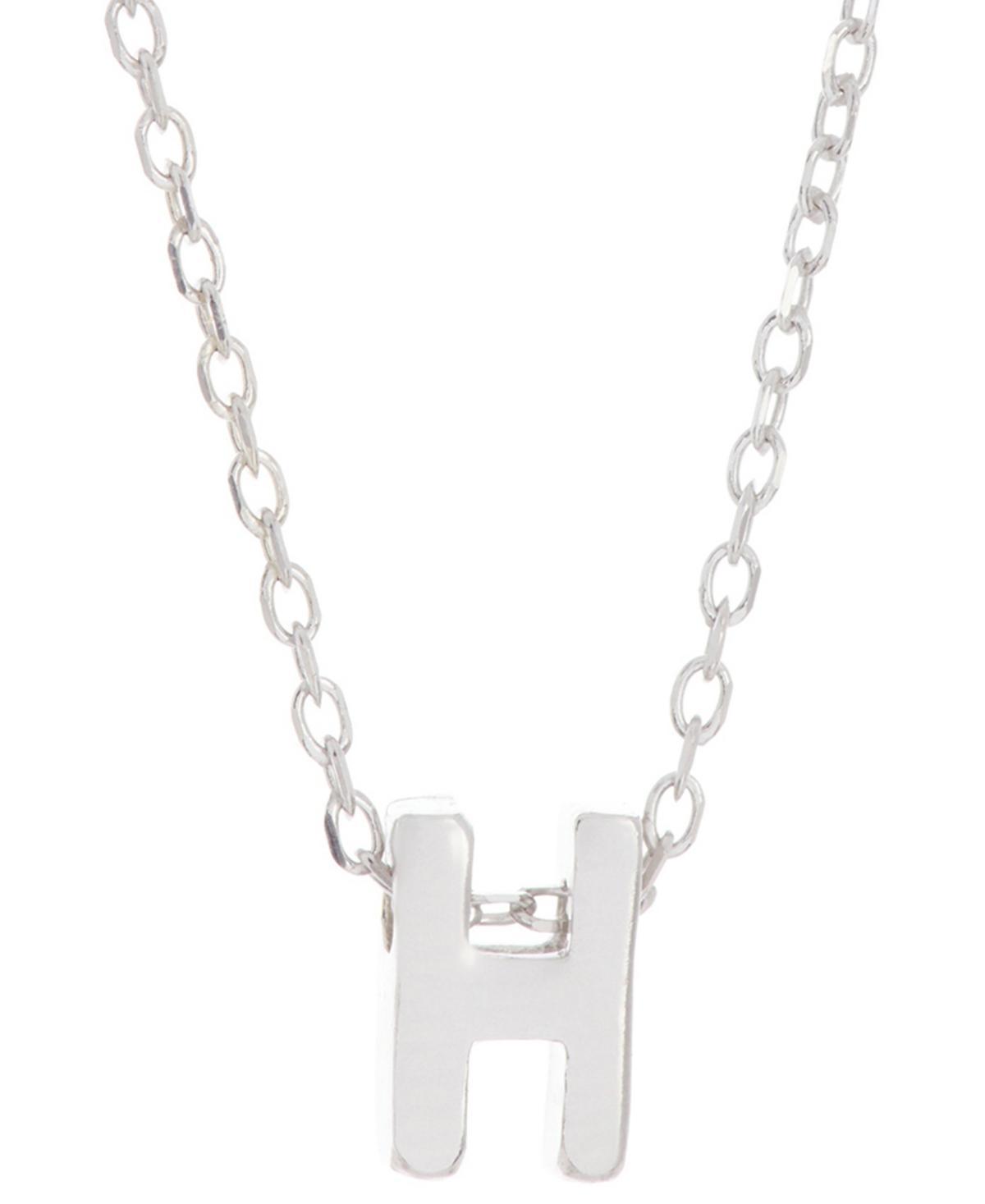 Adornia Rhodium-Plated Mini Initial A Pendant Necklace, 16 + 2 extender - P Product Image