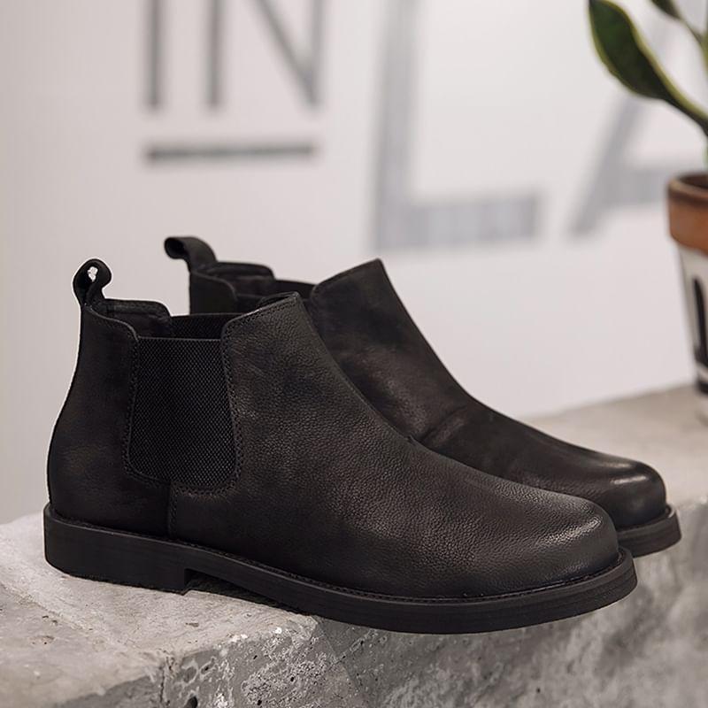 Genuine Leather Ankle Chelsea Boots Product Image