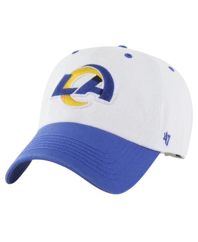 Mens 47 /Royal Los Angeles Rams Double Header Diamond Clean Up Adjustable Hat Product Image