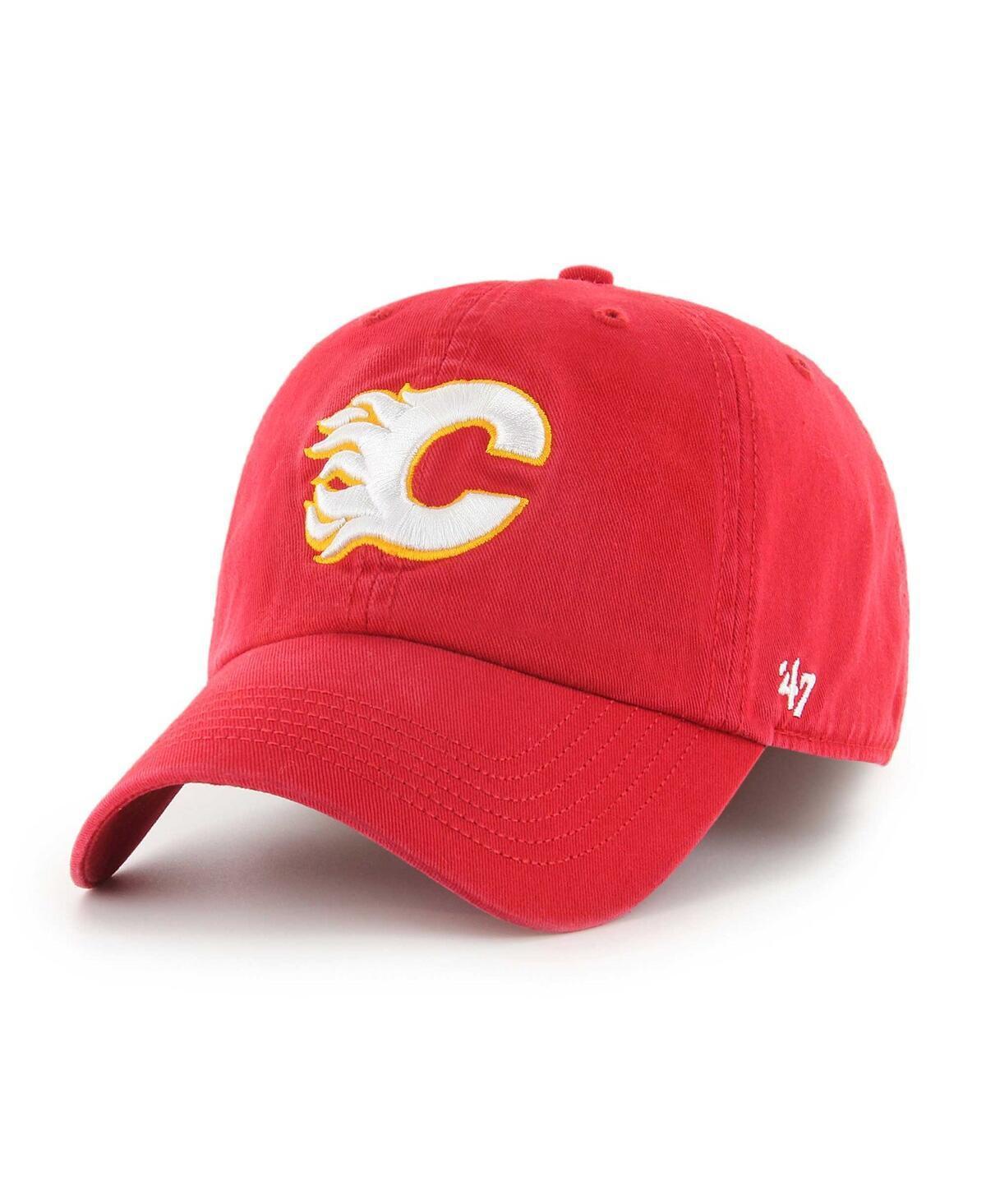 Mens 47 Brand Red Calgary Flames Classic Franchise Fitted Hat Product Image