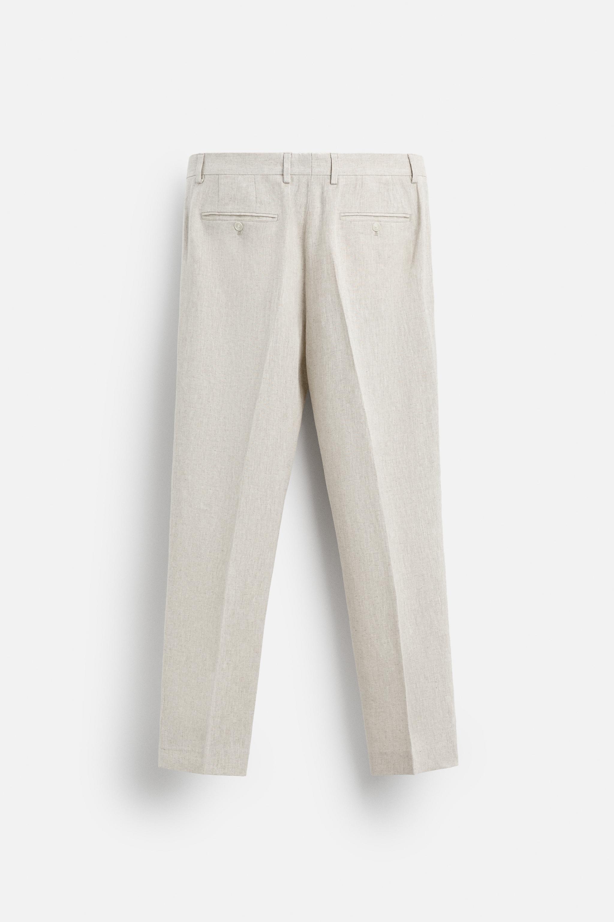 LINEN PANTS IN 100% LINEN Product Image