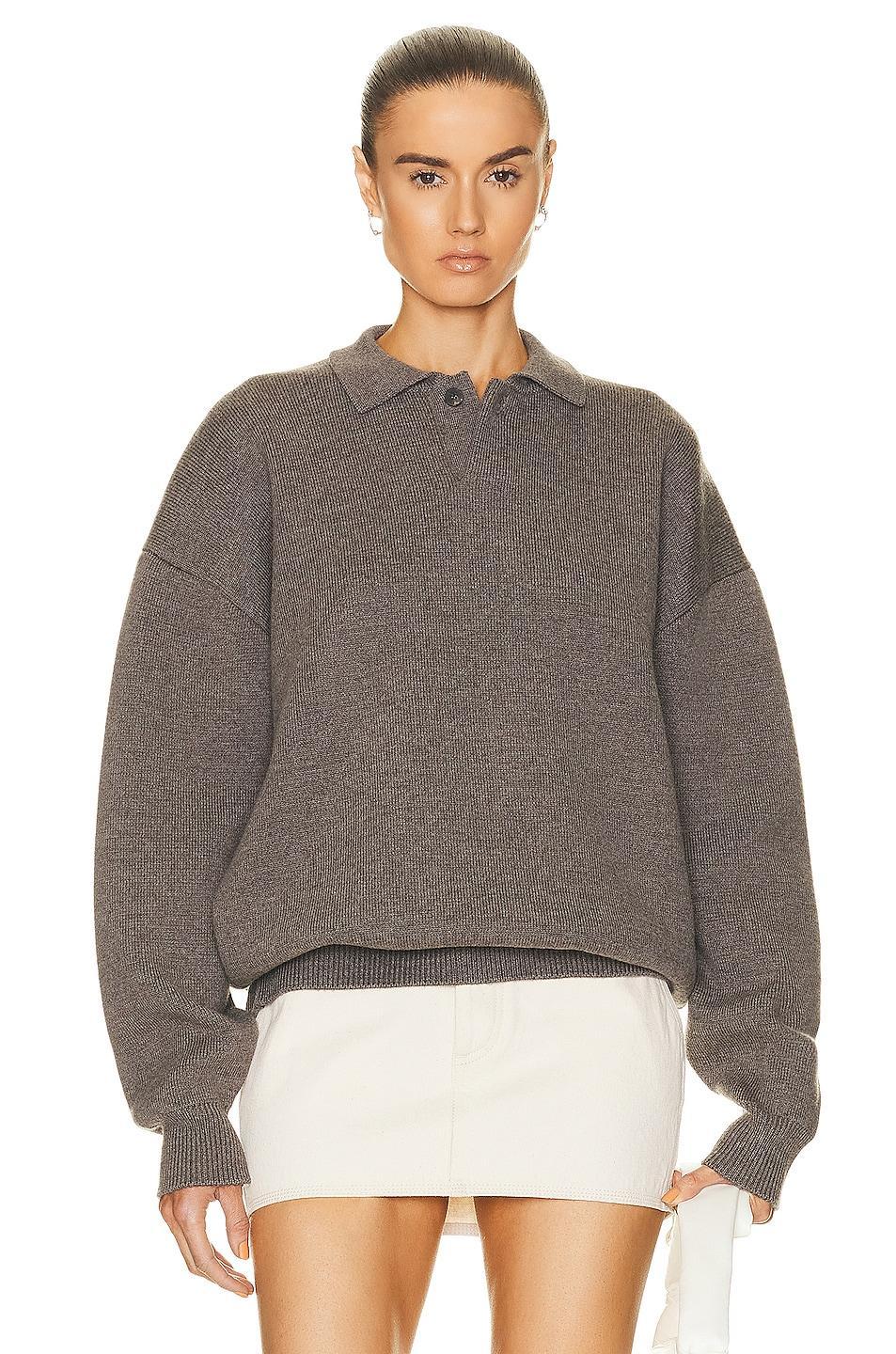 Fear of God Eternal Polo Sweater in Grey product image