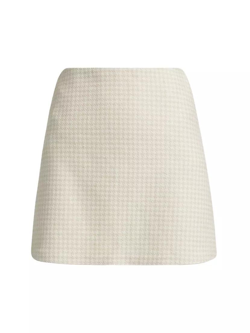 Caetana Houndstooth Miniskirt Product Image