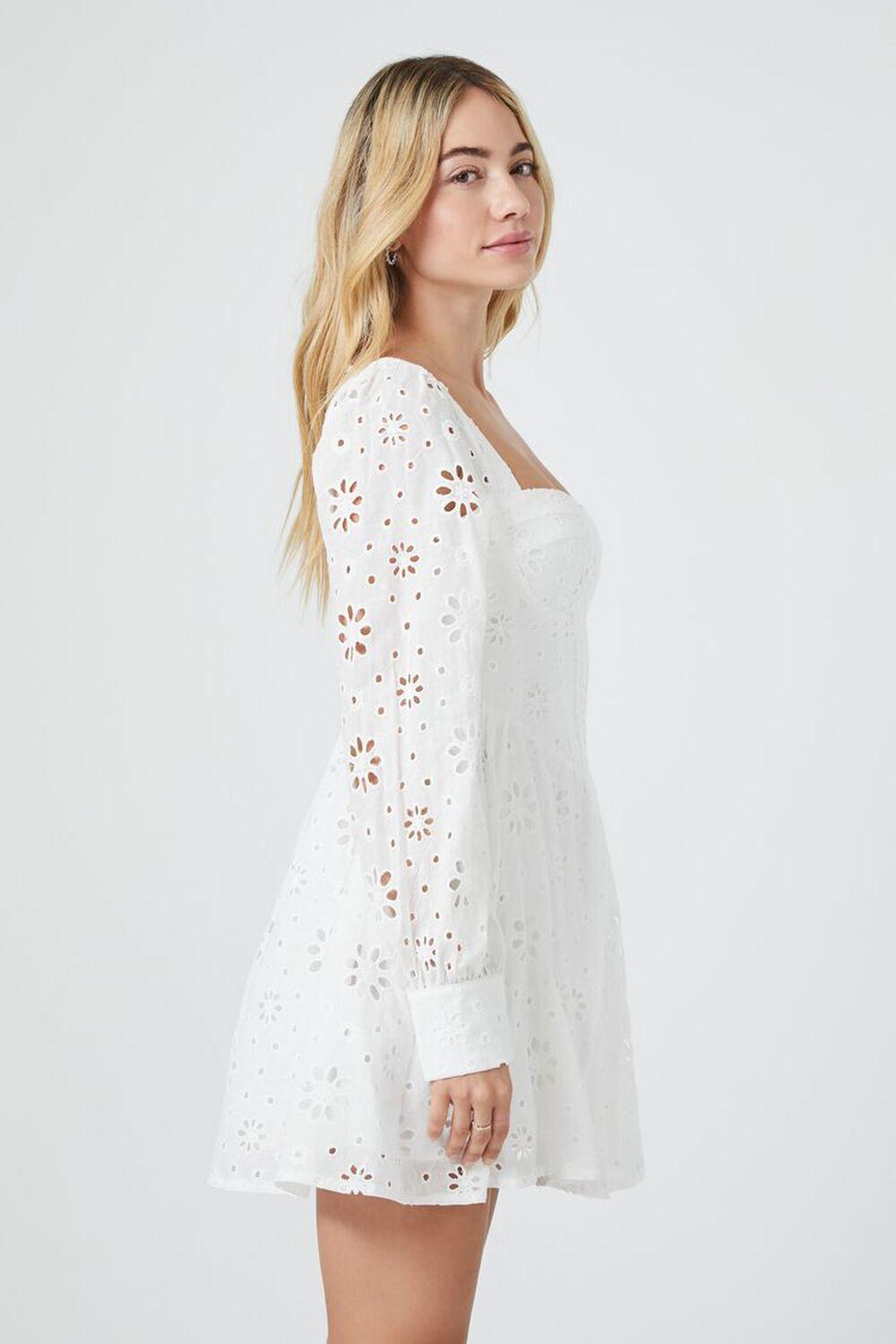 Floral Eyelet Bustier Mini Dress | Forever 21 Product Image