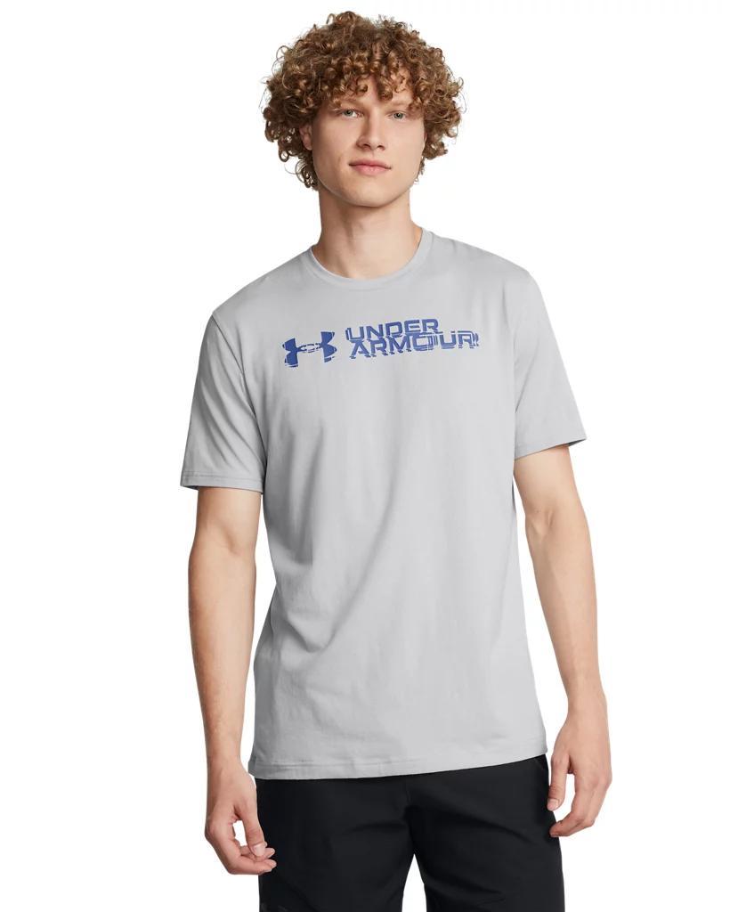 Men's UA Sliced Wordmark Short Sleeve Product Image