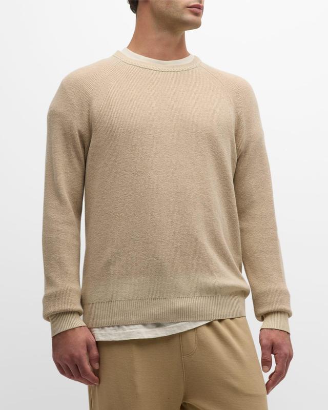 Mens Cotton-Cashmere Raglan Sweater Product Image