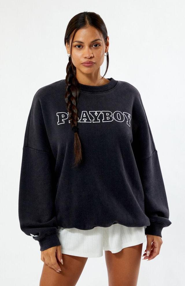 Playboy By PacSun Women's Big Classic Crew Neck Sweatshirt Product Image