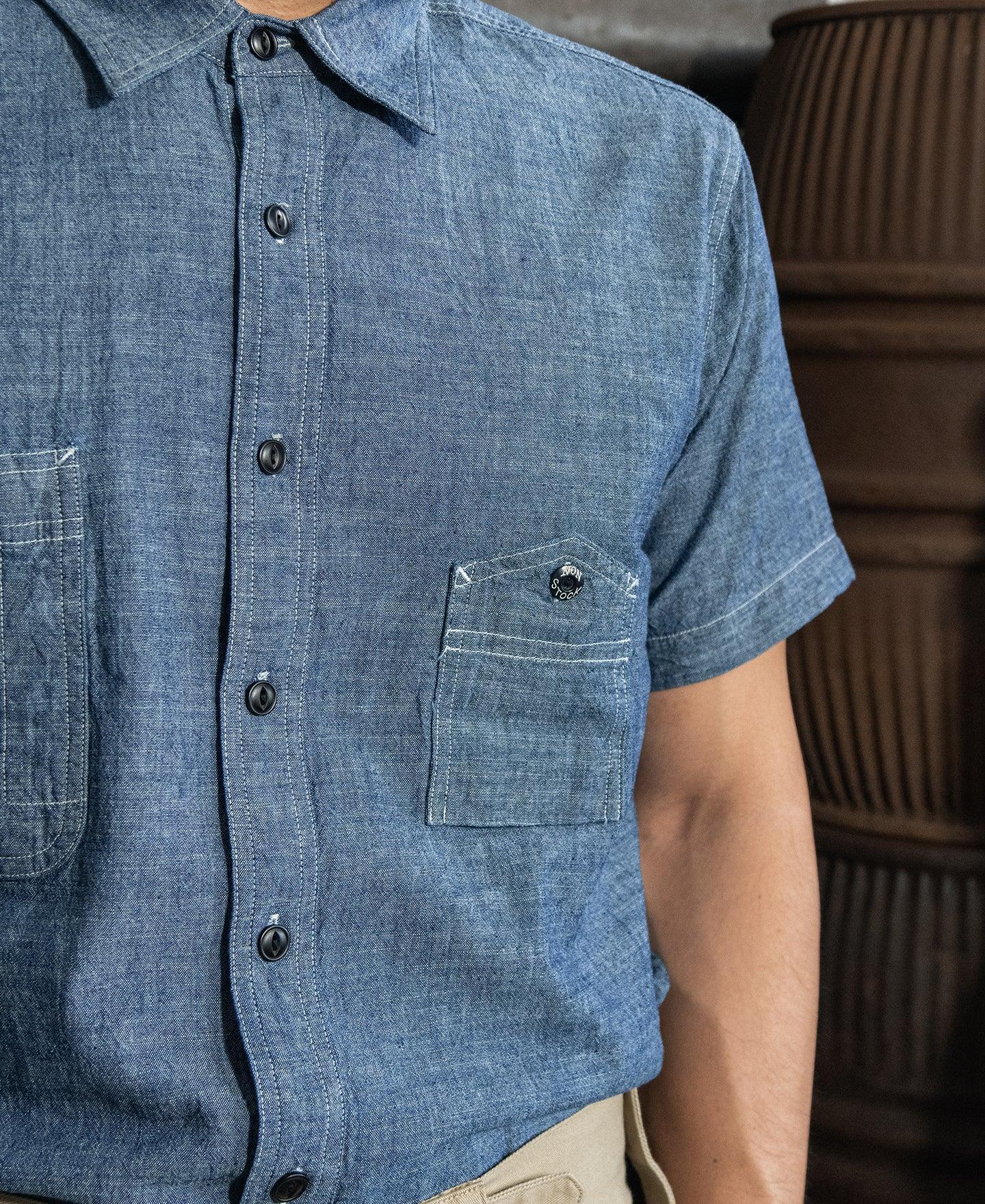 1943 Slub Cotton Chambray Work Shirt Product Image