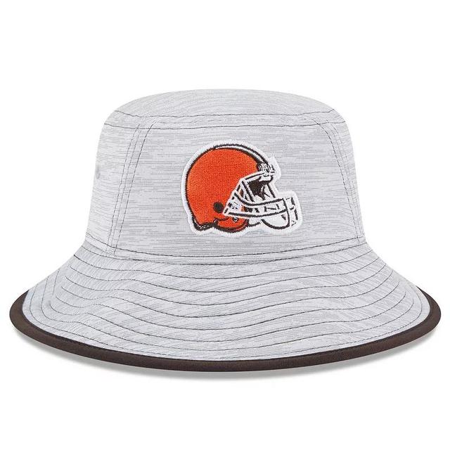 Mens New Era Gray Cleveland Browns Game Bucket Hat Product Image