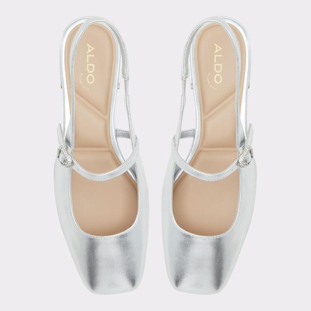 Huguette Silver Women's Slingbacks | ALDO US Product Image