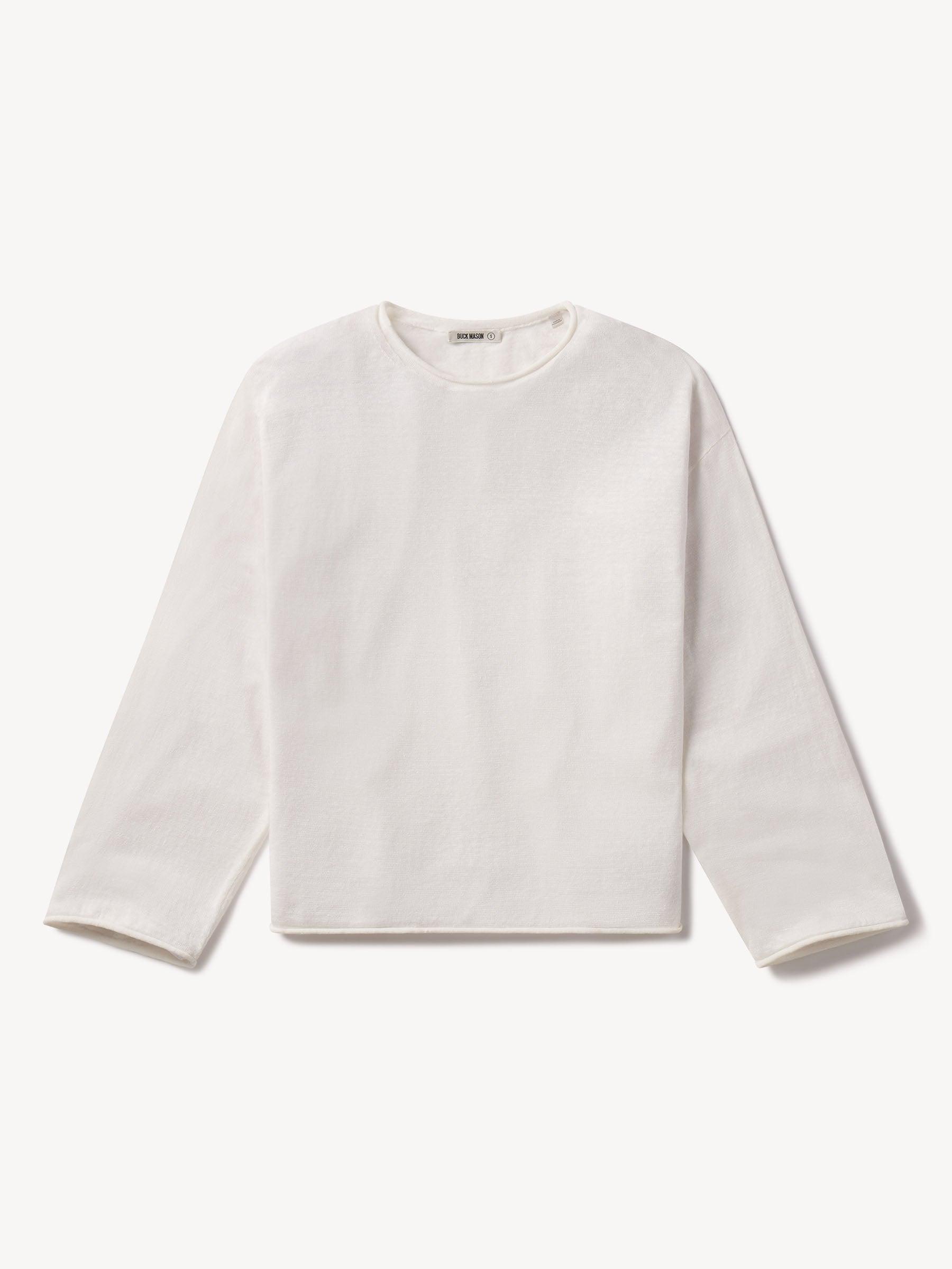 Natural Slub Linen L/S Slouchy Tee Product Image