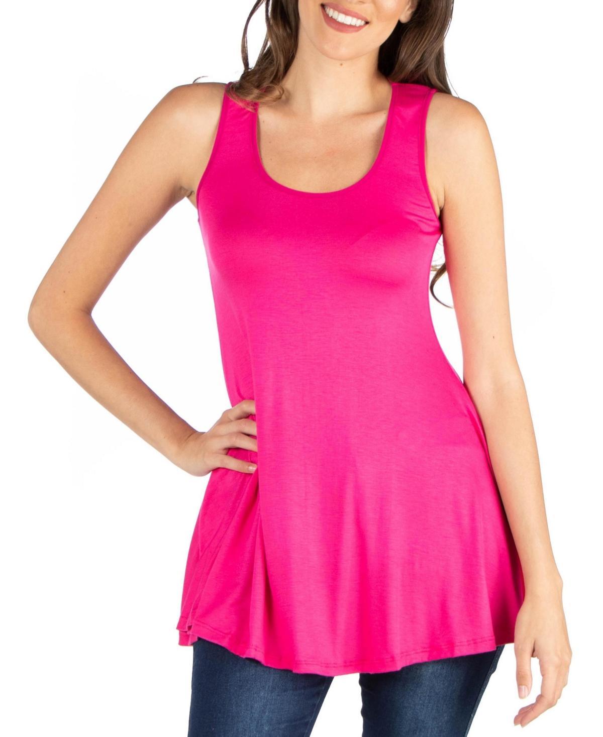 Women's Scoop Neck Sleeveless Tunic Top Product Image