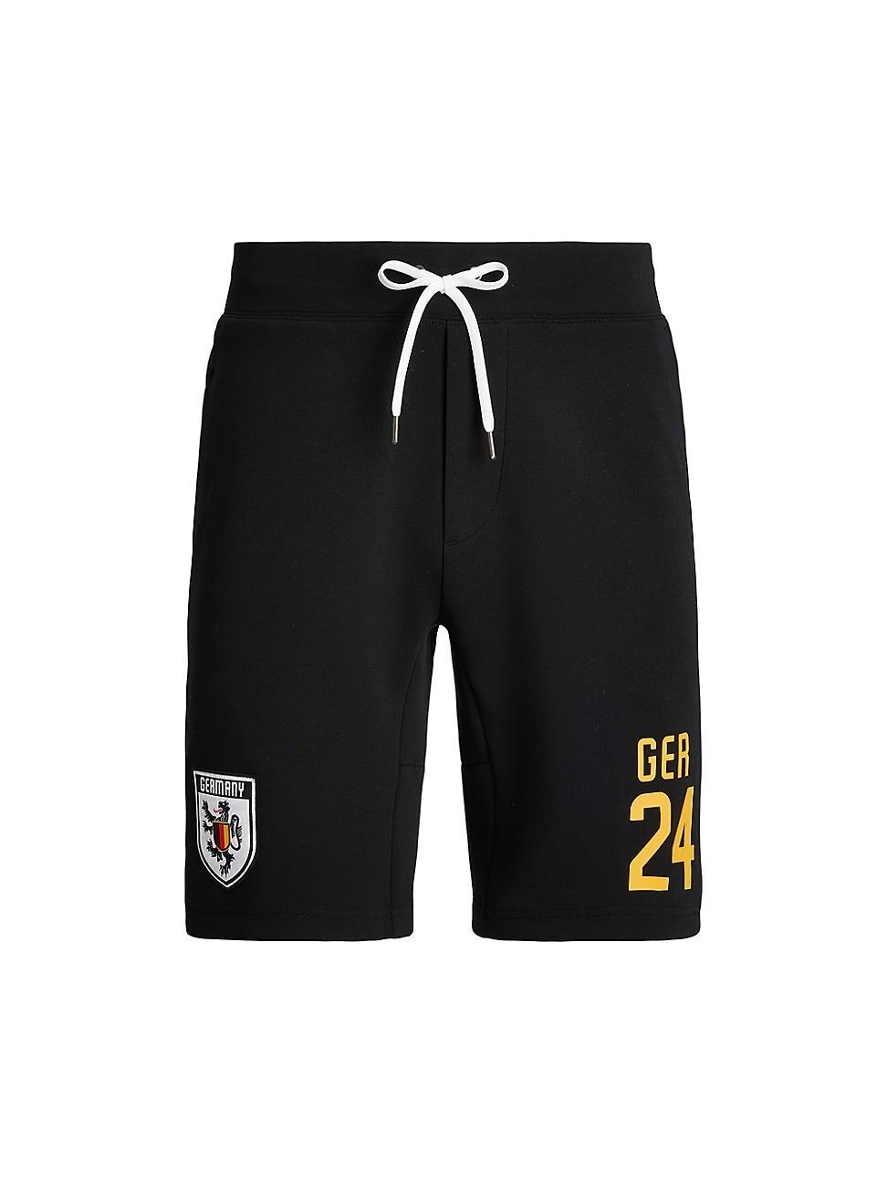 Mens Shield Patch Cotton-Blend Drawstring Shorts Product Image