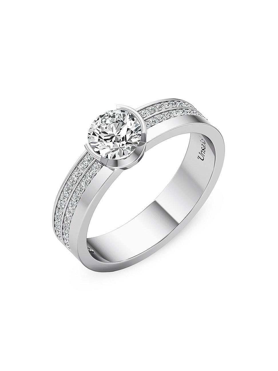 Womens Meta 18K White Gold & 1.20 TCW Lab-Grown Diamond Ring Product Image