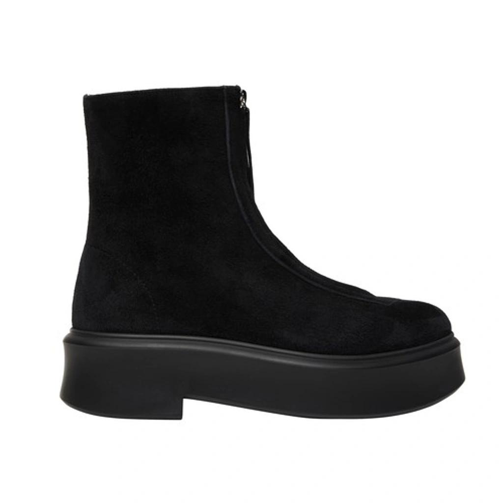 Suede Ankle Boots In Black product image