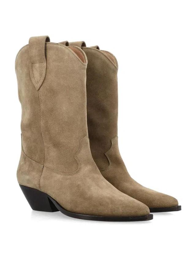 ISABEL MARANT Duerto Western Boot In Taupe Product Image