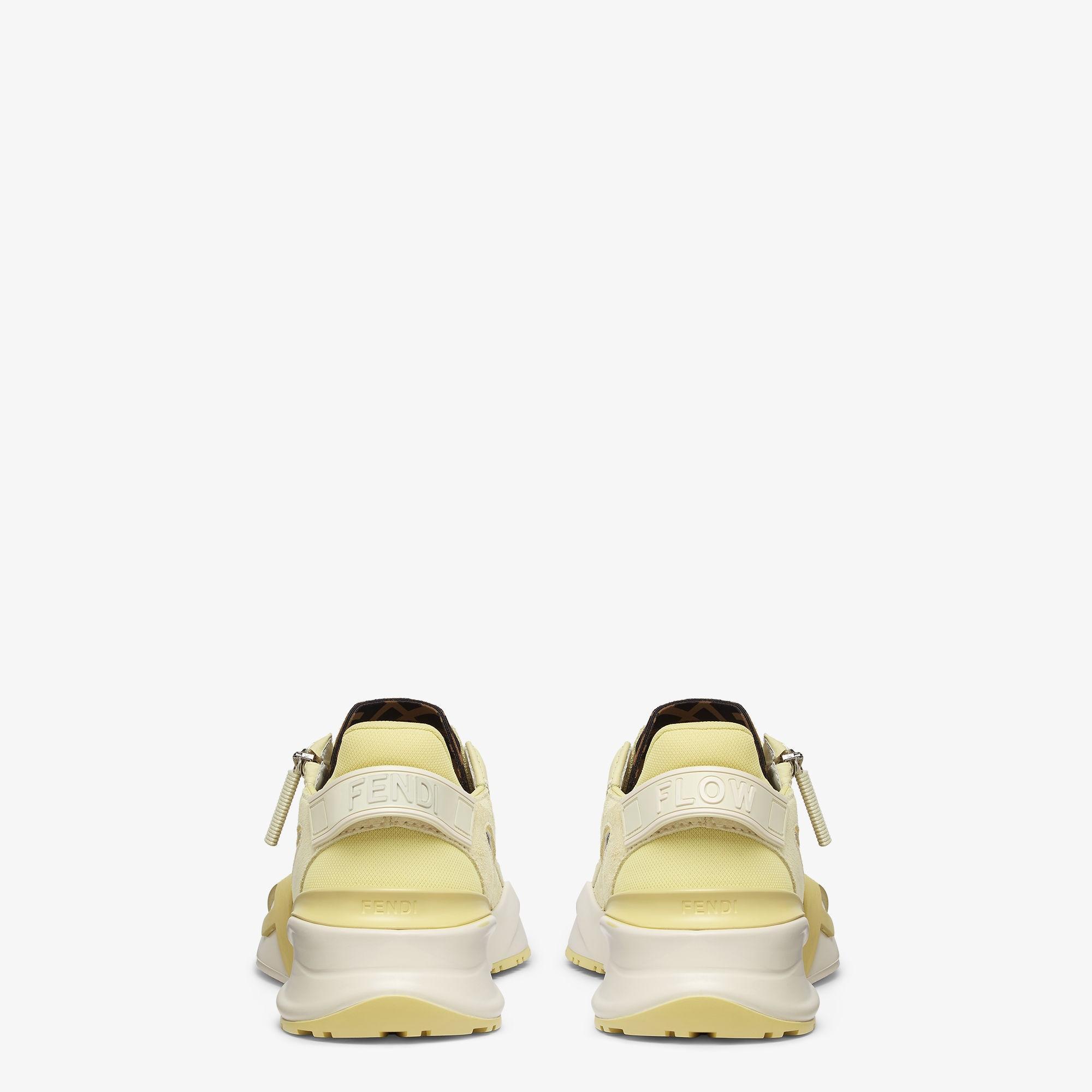 Fendi FlowYellow suede low-tops Product Image