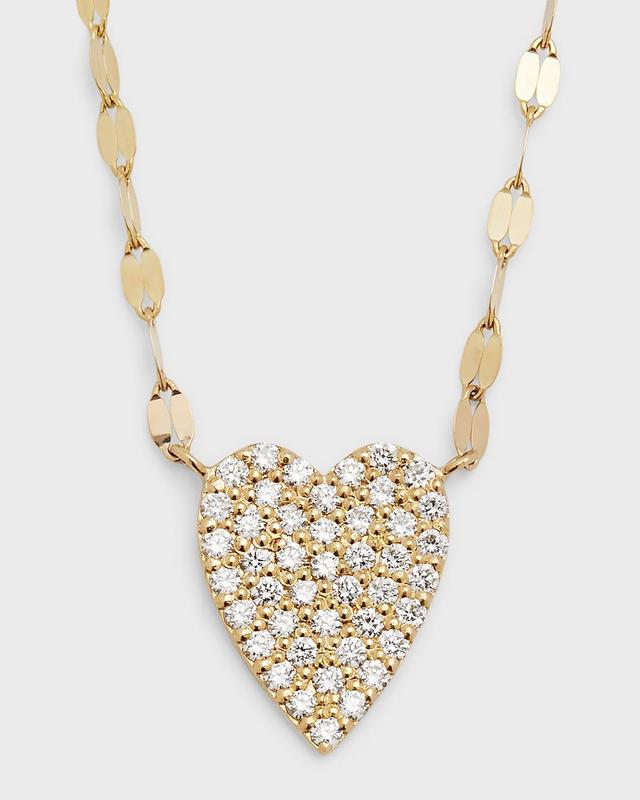 Flawless Small Diamond Heart Pendant Necklace Product Image