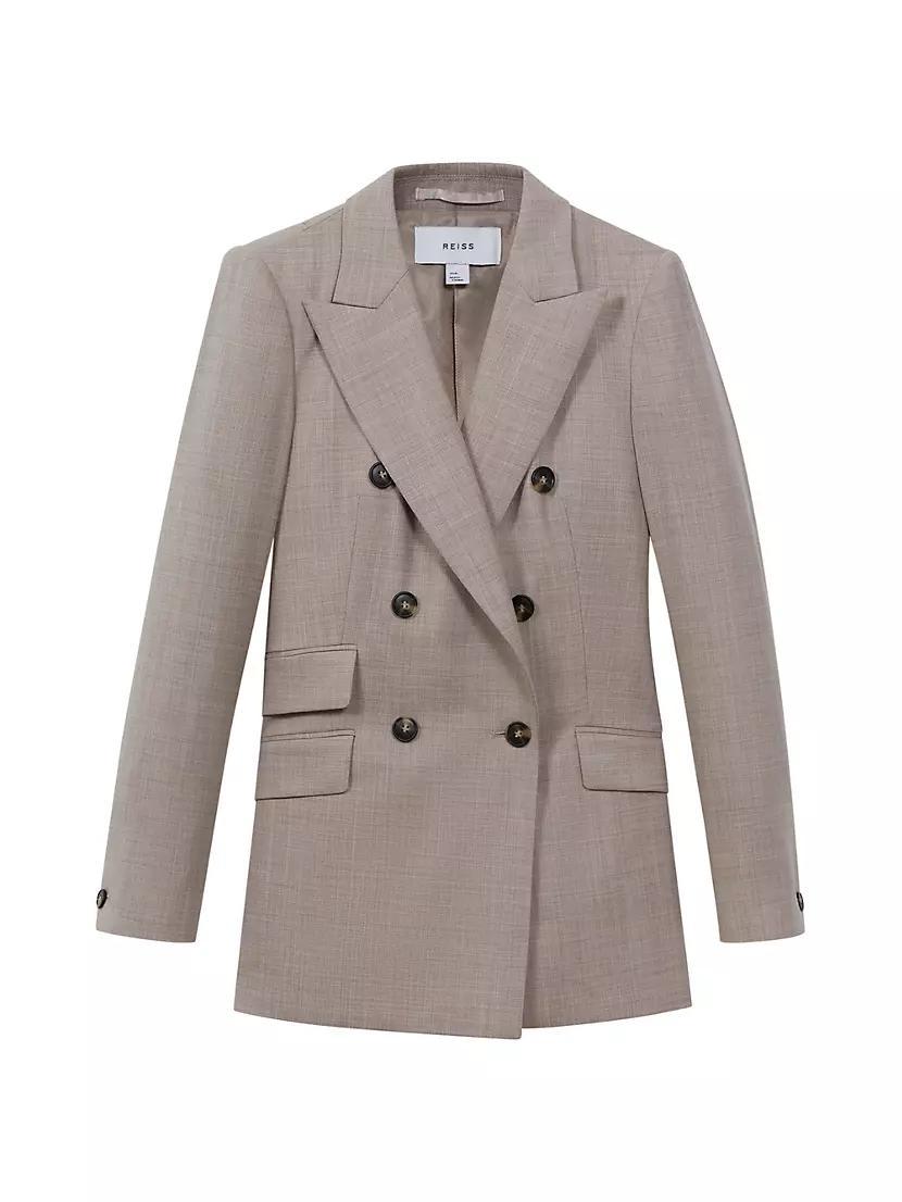 Hazel Wool Double-Breasted Blazer Product Image