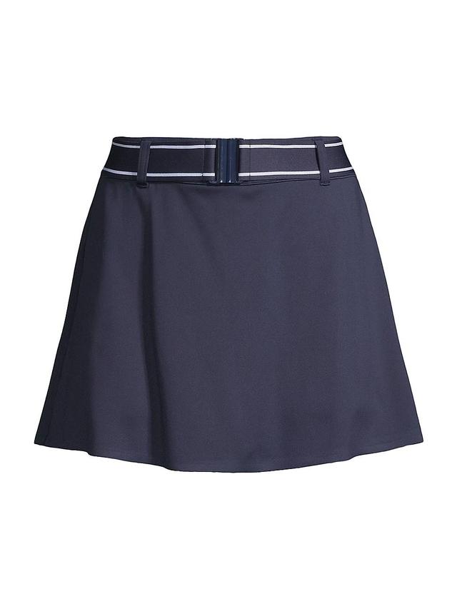 Womens Luna Belted A-Line Miniskirt Product Image