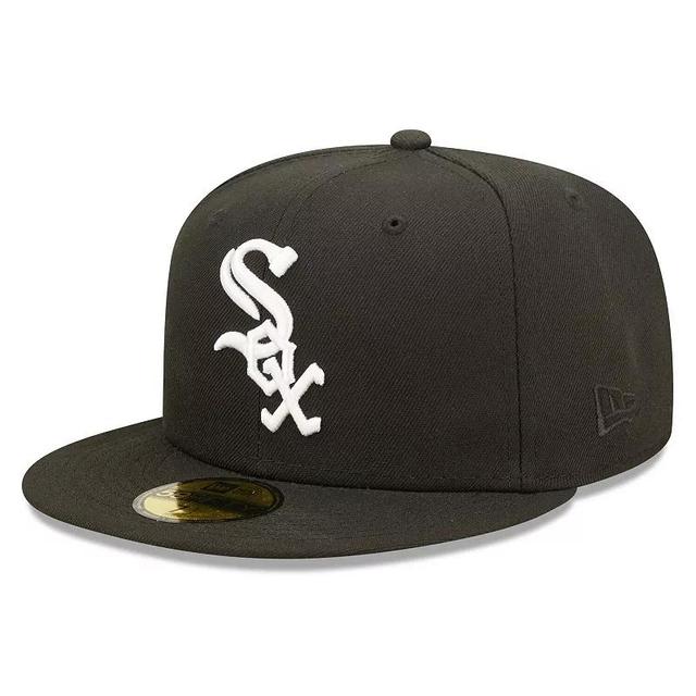 Mens New Era Chicago White Sox Team Logo 59FIFTY Fitted Hat Product Image