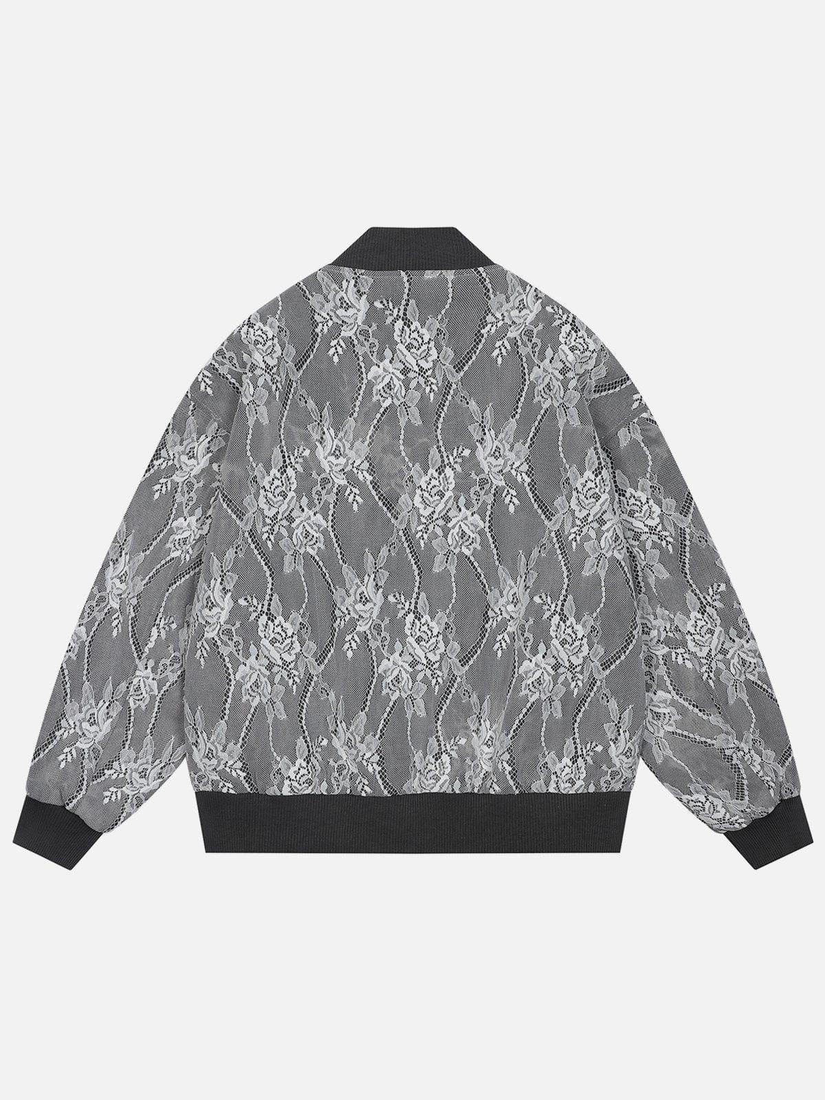 Aelfric Eden Lace Flower Bomber Jacket Product Image