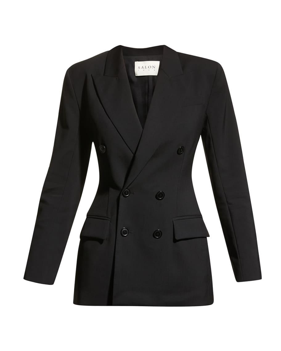 Double-Breasted Blazer in Lightweight Wool Product Image