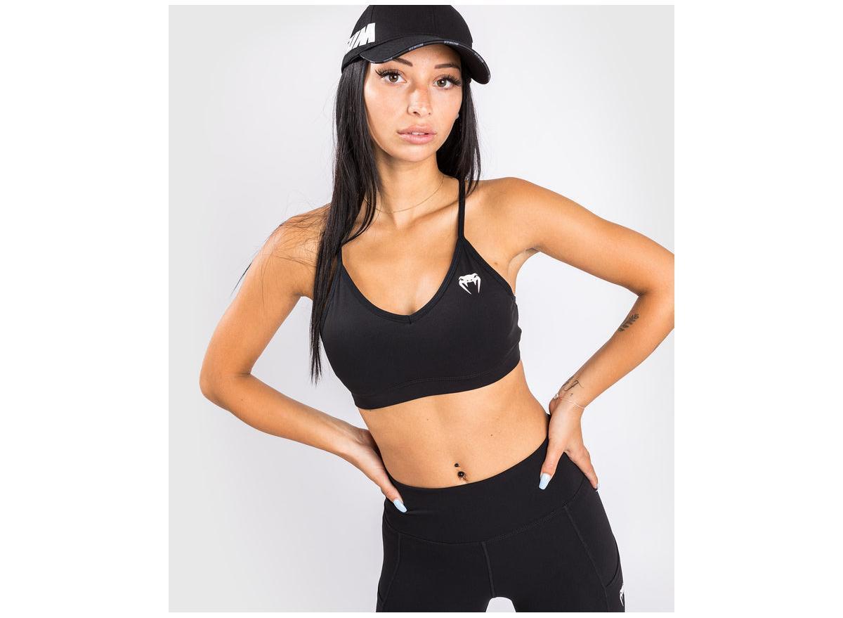 Venum Womens Essential Low Impact Sports Bra Black Product Image