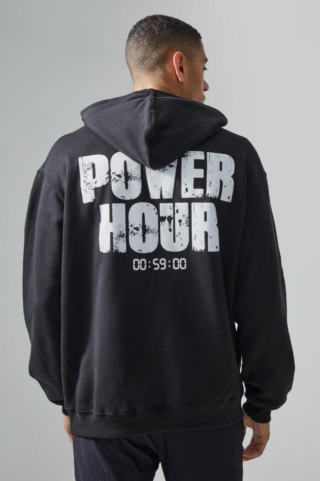 Man Active Oversized Power Hour Hoodie | boohooMAN USA Product Image