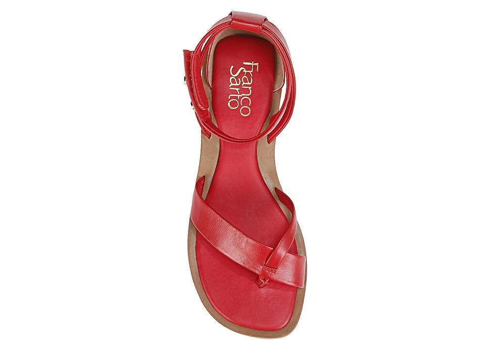 Franco Sarto Parker Leather Ankle Strap Thong Sandals Product Image