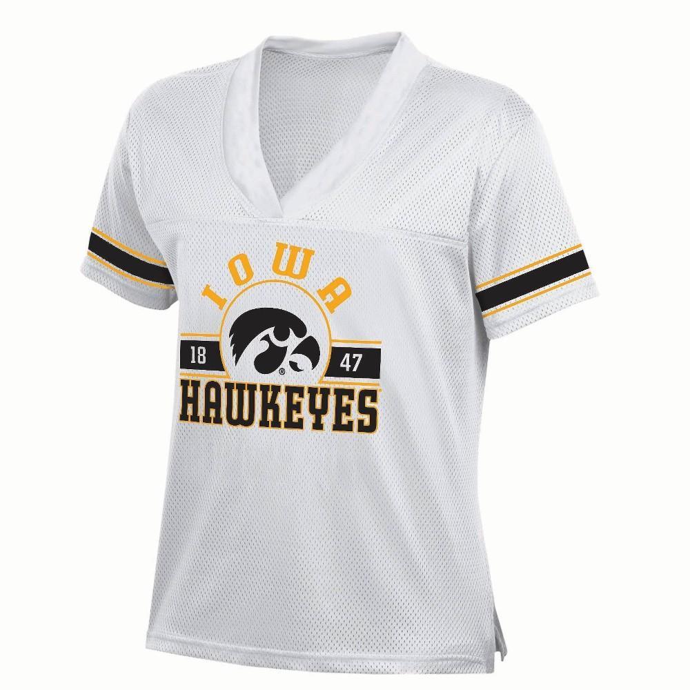 NCAA Iowa Hawkeyes Womens White Jersey Product Image